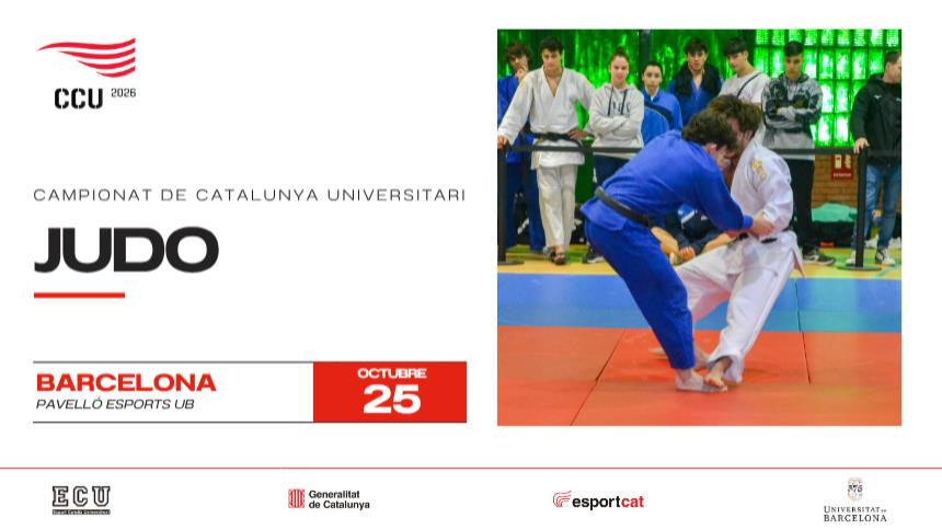 Barcelona serà la seu del Campionat de Catalunya Universitari de Judo 2025!